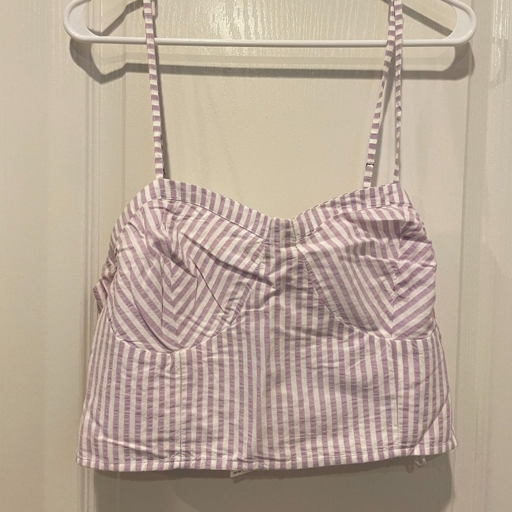 Anthropologie Bustier Top Purple, XL